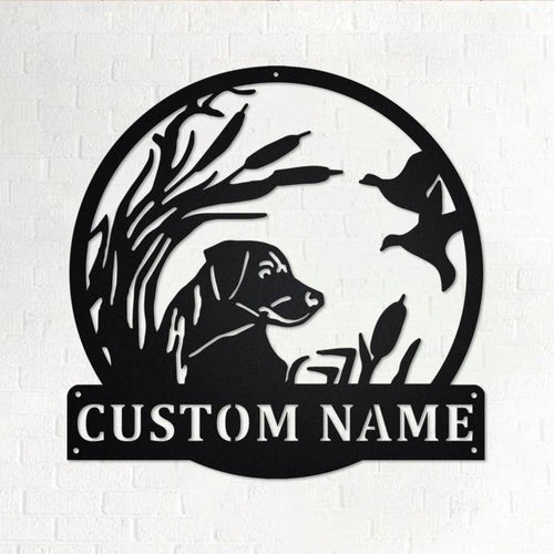 Custom Labrador Dog Hunting Personalized Dog Hunting Name Sign Decoration For RoomDog Hunting Custom Dog Hunting