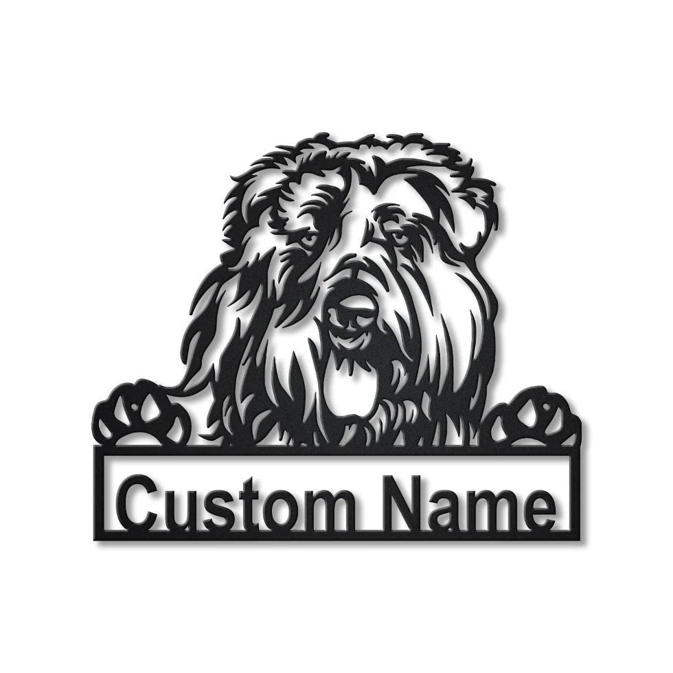 Personalized Bouvier Des Flandres Dog Metal Sign Art, Custom Bouvier Des Flandres Dog Metal Sign, Dog Gift, Birthday Gift, Animal Funny, Laser Cut Metal Signs Custom Gift Ideas