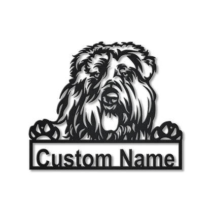 Personalized Bouvier Des Flandres Dog Metal Sign Art, Custom Bouvier Des Flandres Dog Metal Sign, Dog Gift, Birthday Gift, Animal Funny, Laser Cut Metal Signs Custom Gift Ideas