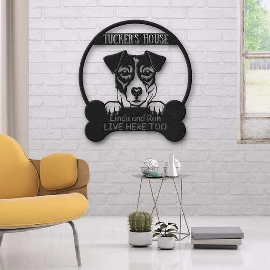 Danish Swedish Dog Lovers Funny Personalized Metal House Sign Cut Metal Sign - 8 inches - metal sign