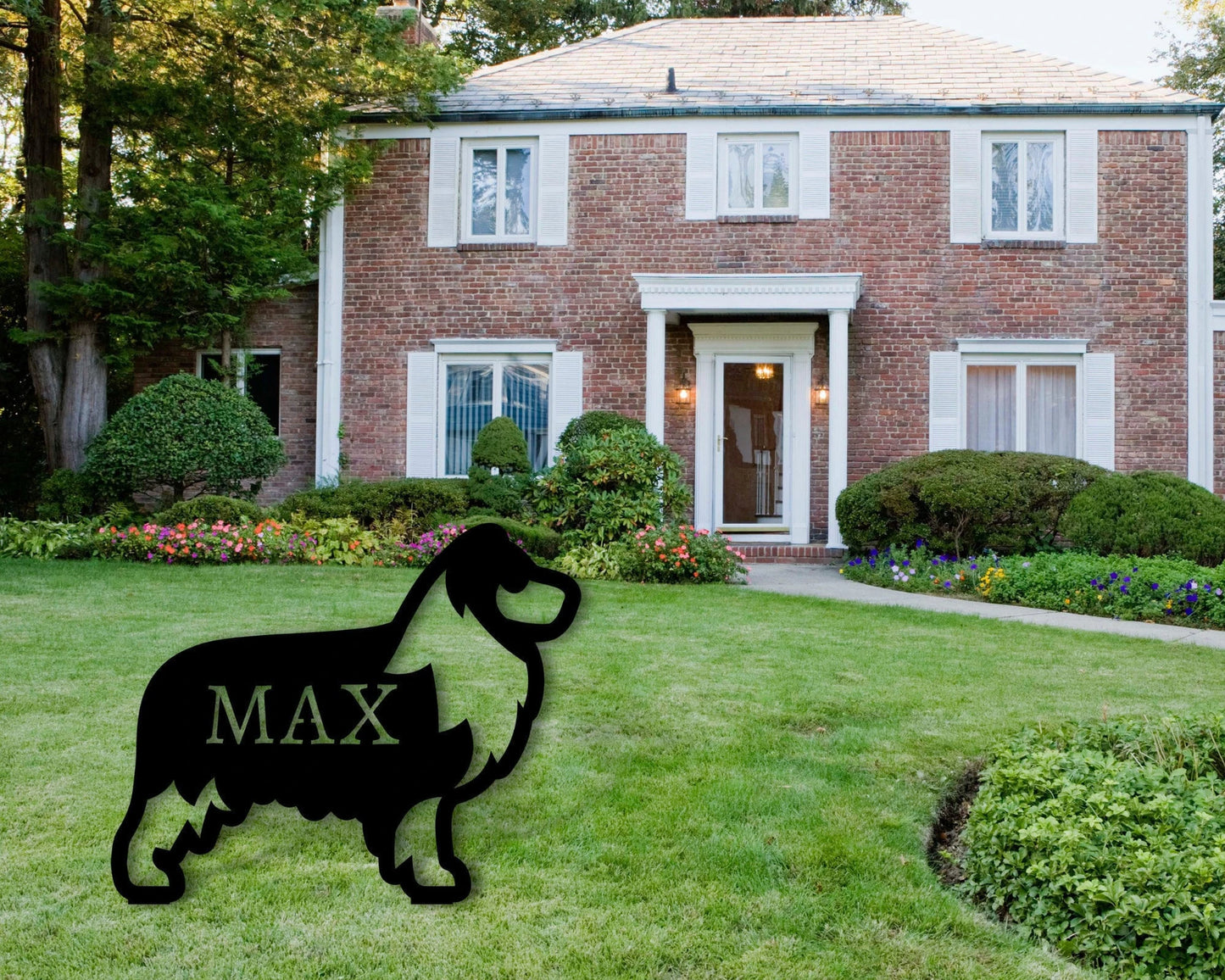 Australian Shepherd Sign Front Yard Dog Sign Front Yard Sign Australian Shepherd Metal Sign Dog Sign Dog Lover Sign Pet Owner Gift