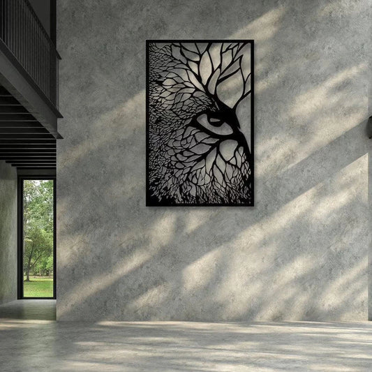 Eye Tree Forest Soul Cut Metal Sign Laser Cut Metal Signs Custom Gift Ideas - 8 inches - metal sign