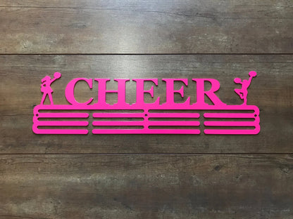 Cheer Medal Hanger Holder Display Rack 3 Rung Cut Metal Sign