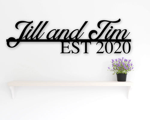 Custom Metal Sign Name Plaque Name Sign Metal Signs Personalized Personalized Metal Sign Outdoor Signs Rustic Decor Last Name Sign