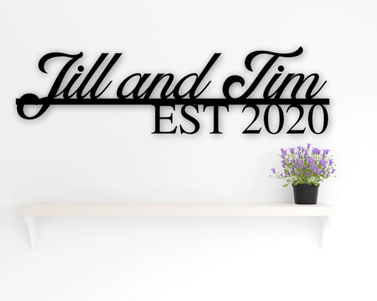 Custom Metal Sign Name Plaque Name Sign Metal Signs Personalized Personalized Metal Sign Outdoor Signs Rustic Decor Last Name Sign - 8 inches - metal sign