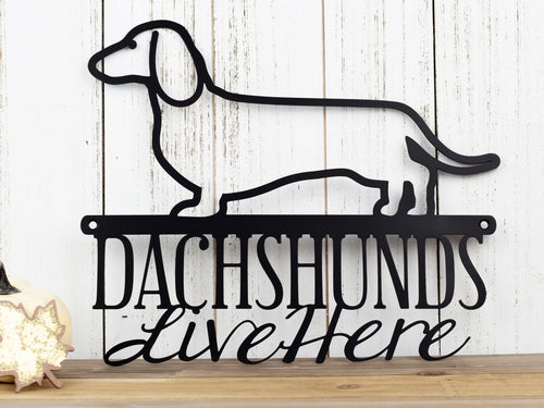 Dachshund Doxie Wiener Dog Metal Sign Outdoor Sign Weiner Dog Pet Metal Wall Decor Dog Sign Wall Hanging
