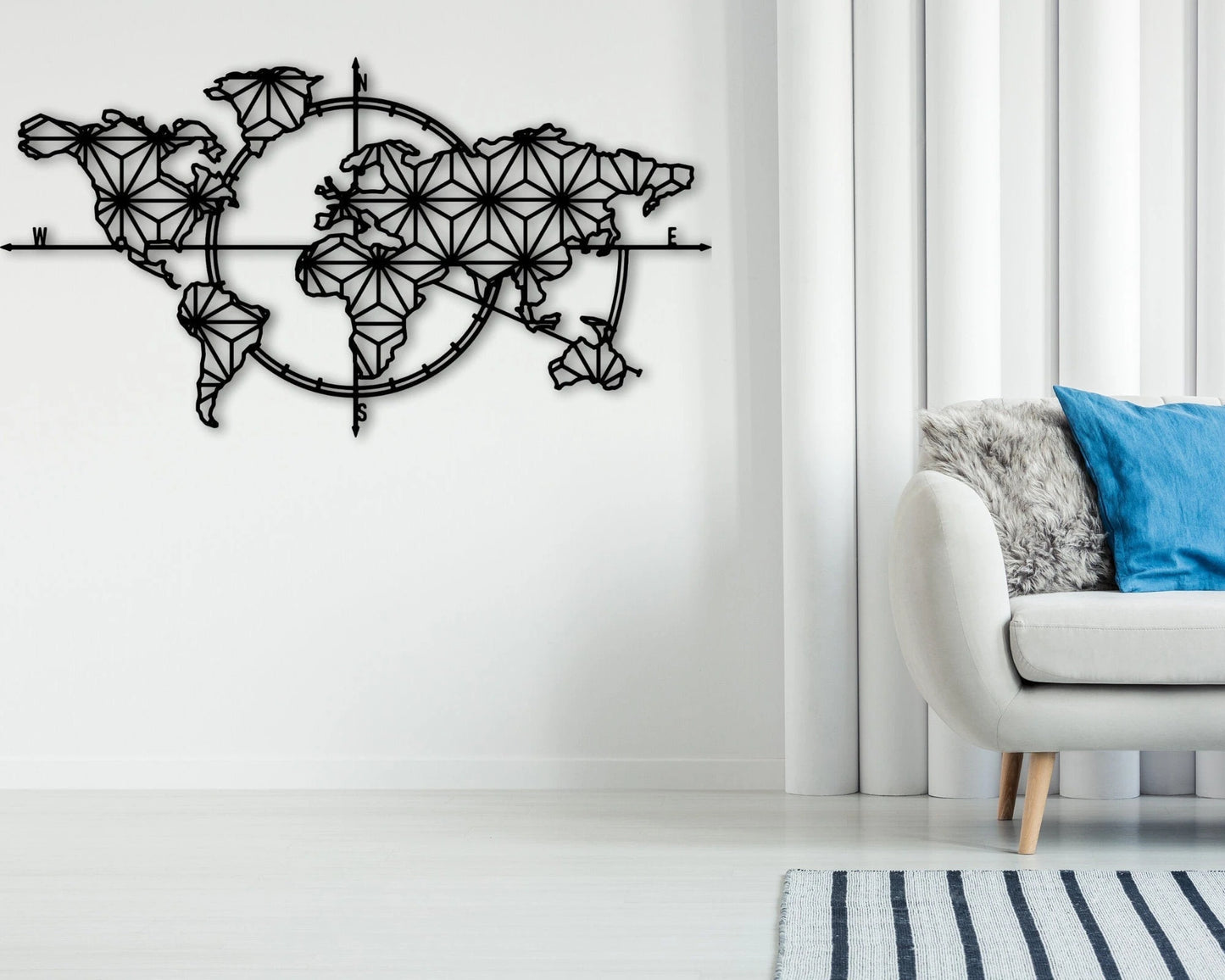 Carte Du Monde En Metal Metal Wall Decoration Metal World Map World Map Interior Housewarming Gift Welkarte Gift Ideas