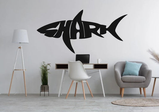 Shark Metal Sign, Metal Wall Art, Home Decor, Metal Laser Cut Metal Signs Custom Gift Ideas - 8 inches - metal sign