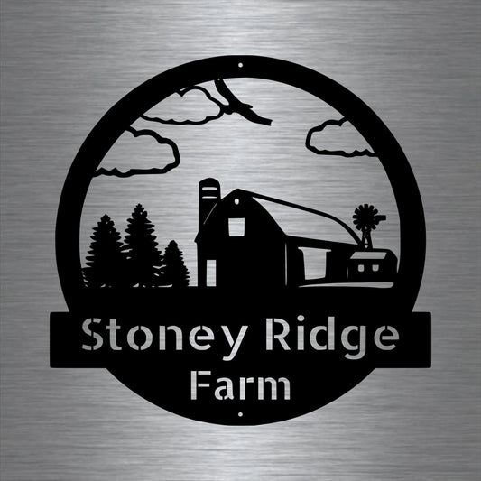 Metal Farm Sign ,barn Personalized Family Name Metal Sign Wedding Gift Personalized Gift Metal Wall Art - wedding detail