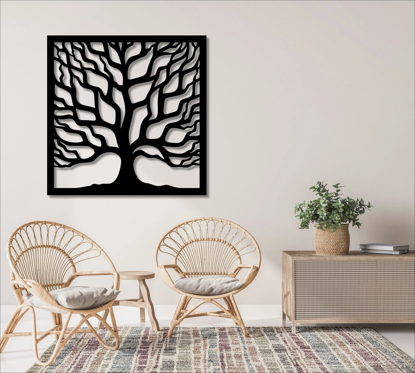 Metal Decorative Panel Fence Privacy Screen Steel Panel Tree Outdoor Or Indoor Dp19