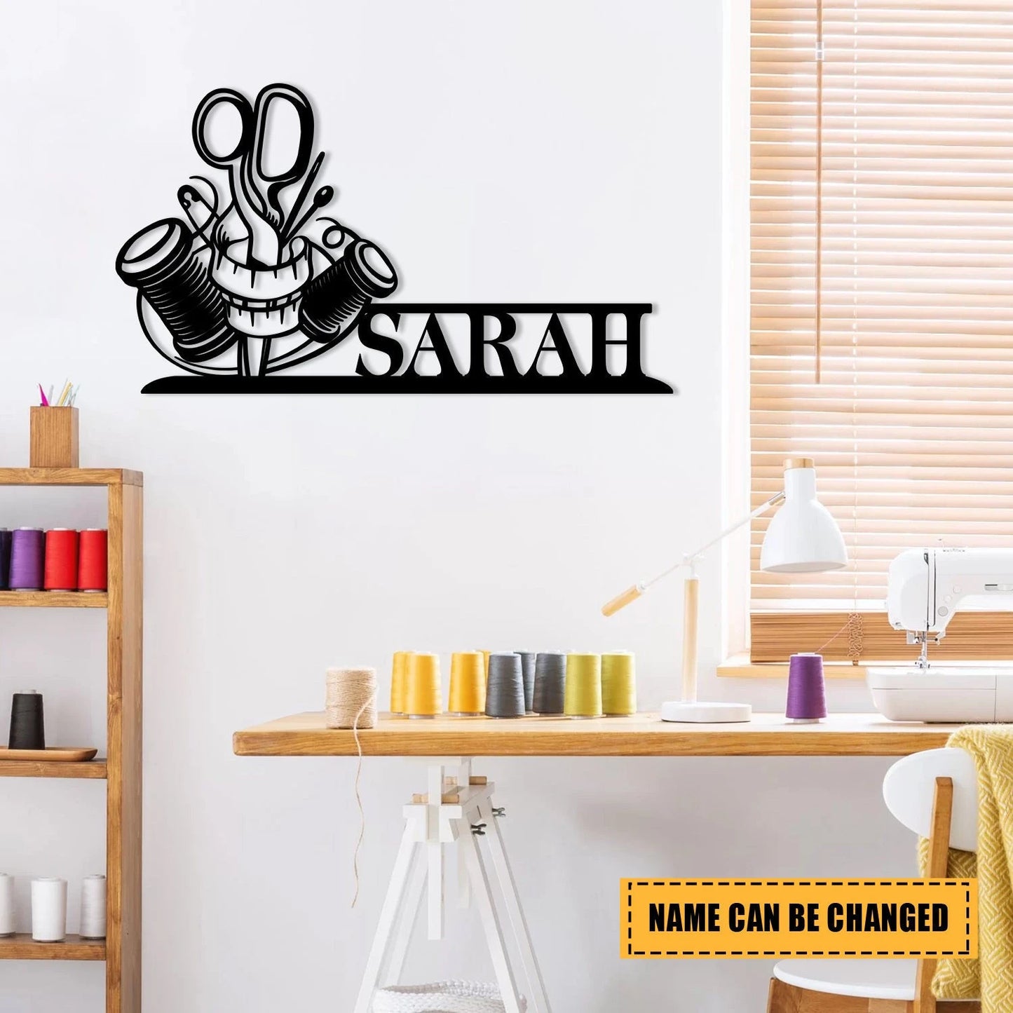 Personalized Sewing Metal Sign, Quilting Room Metal Art, Wall Decor, Gift For Her, Mother, Grandma, Metal Laser Cut Metal Signs Custom Gift Ideas