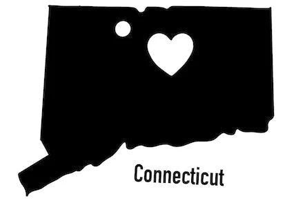 Connecticut State Ornament Cut Metal Sign Wall Decor Metal Sign Metal Art