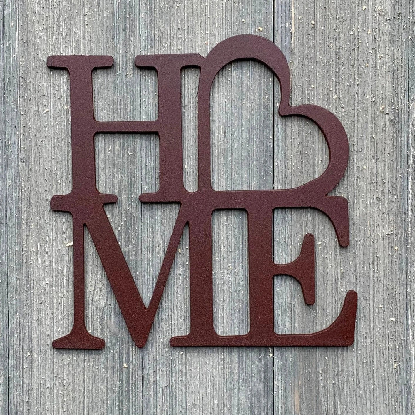 Home Metal Sign Cutout Cut Metal Sign Wall Metal Art