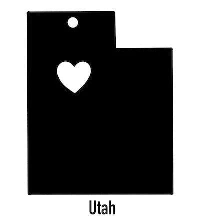 Utah State Ornament Cut Metal Sign Wall Decor Metal Sign Metal Art