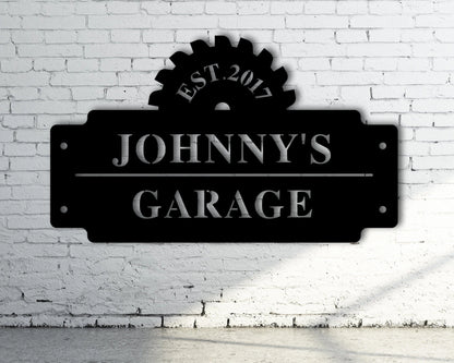 Personalized Garage Sign, Custom Shop Sign, Personalized Gift For Dad, Personalized Metal Shop Sign, Garage Sign Men, Personalized Man Gift, Laser Cut Metal Signs Custom Gift Ideas