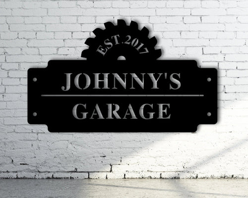 Personalized Garage Sign, Custom Shop Sign, Personalized Gift For Dad, Personalized Metal Shop Sign, Garage Sign Men, Personalized Man Gift, Laser Cut Metal Signs Custom Gift Ideas