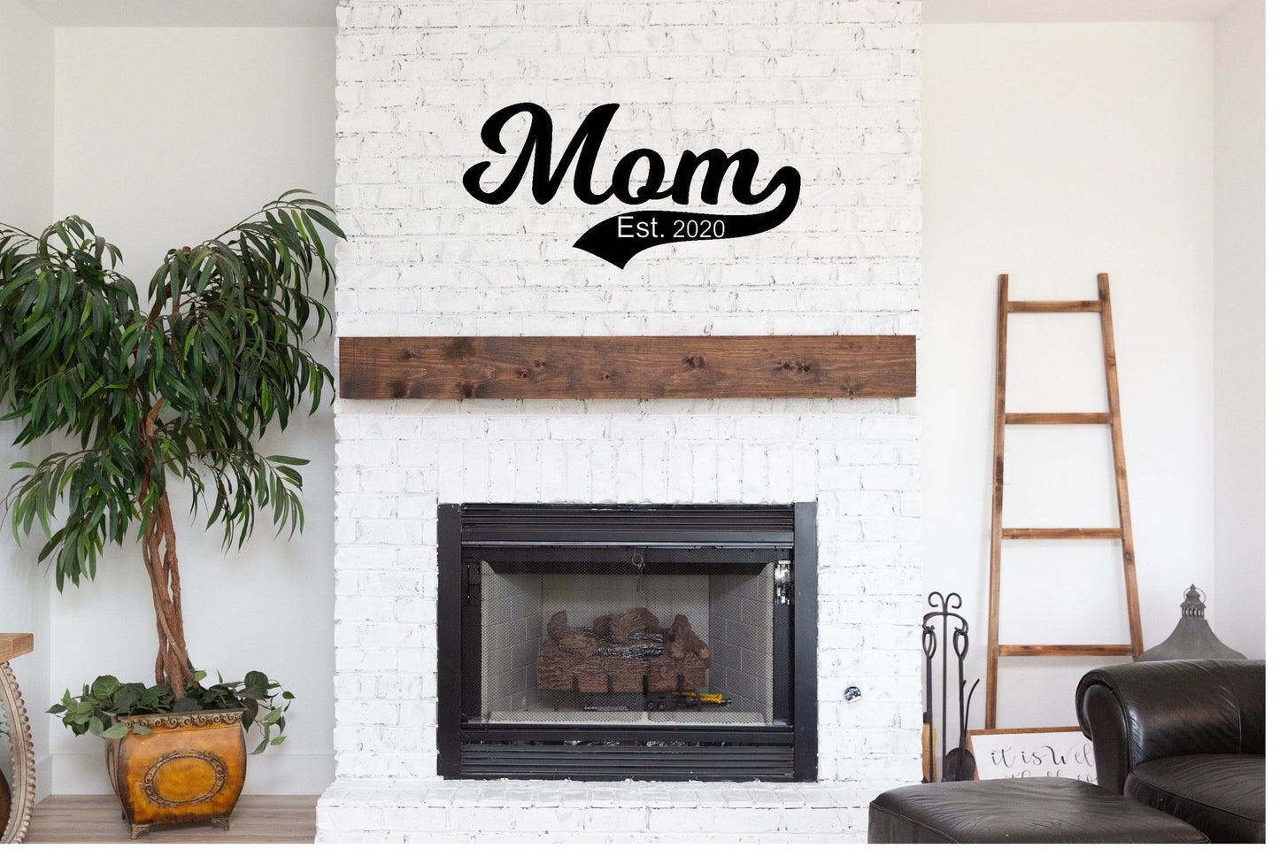 Personalized Mom Est. Sign Cut Metal Sign, Wall Metal Art Laser Cut Metal Signs Custom Gift Ideas