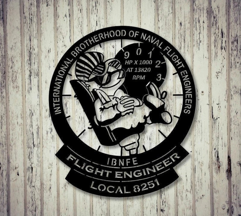 Ibnfe Local 8251 Xl Insignia Silhouette Metal Sign Cut Metal Sign Wall Decor