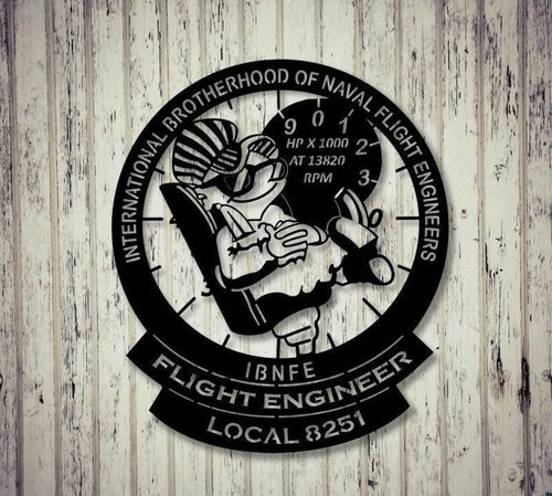 Ibnfe Local 8251 Xl Insignia Silhouette Metal Sign Cut Metal Sign Wall Decor