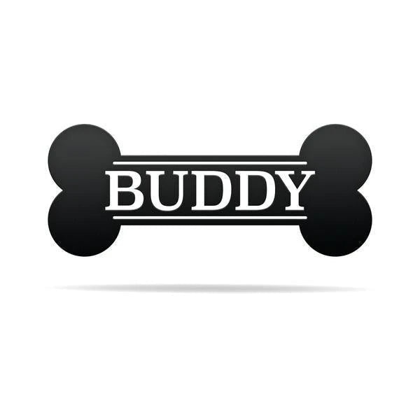Metal Dog Bone Name Sign Cut Metal Sign Metal House Sign