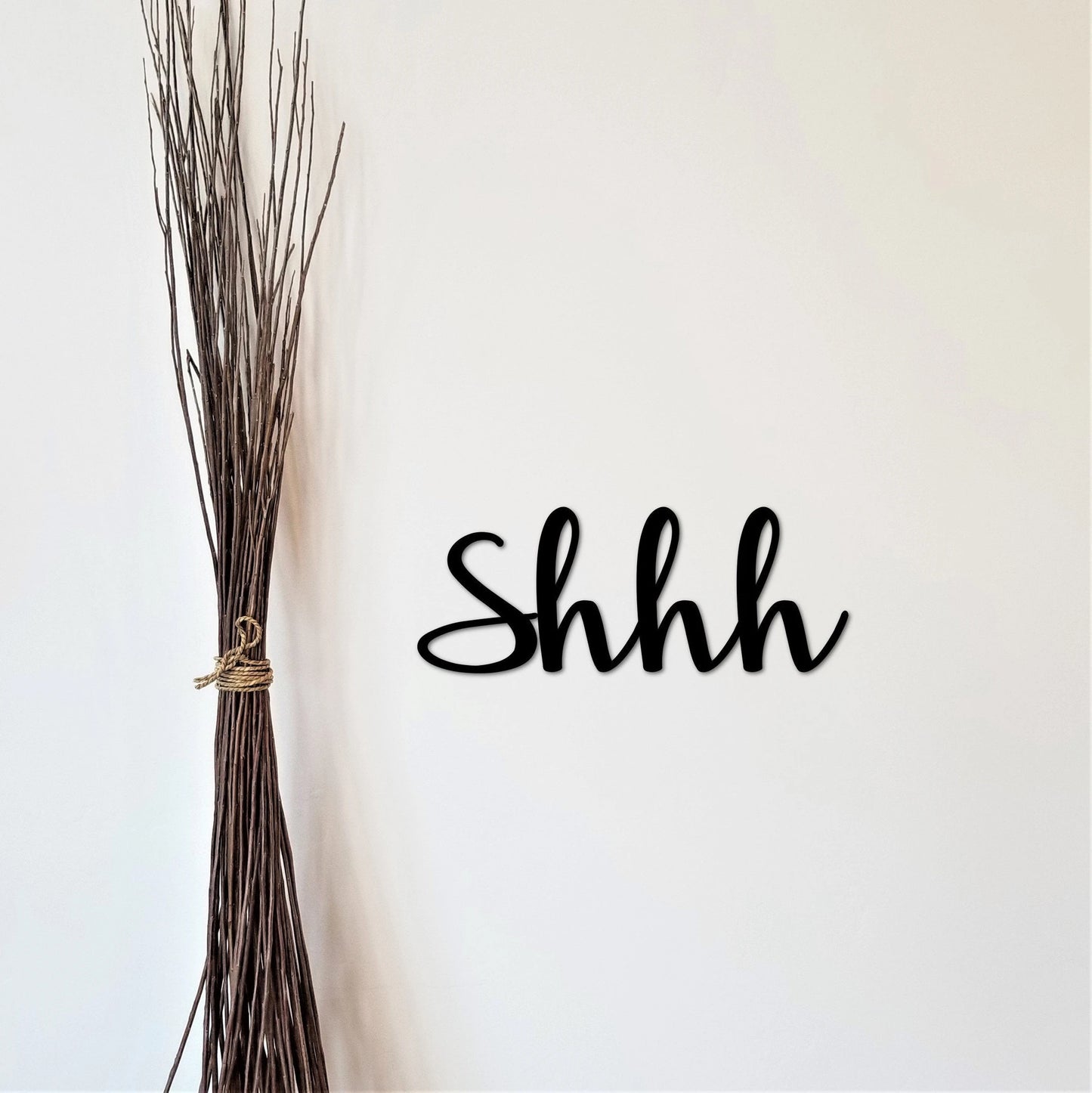 Shhh Sign Word Art Metal Wall Decor Master Bedroom Decor Nursery Room Library Saying Cursive Font Script Words For The Wall