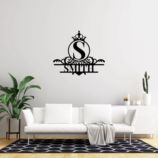 Last Name Metal Sign, Letter Monogram, Family Name, Personalized Wall Decor, Beautiful Housewarming - wedding detail