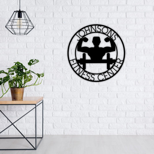 Gym Sign, Personalized Home Gym Sign, Custom Metal Gym Sign, Home Gym Sign, Cross Fit Sign, Custom Gym - metal sign