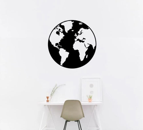 World Globe Metal World Earth Metal World Globe Metal Wall Decor