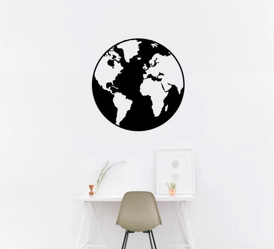 World Globe Metal World Earth Metal World Globe Metal Wall Decor