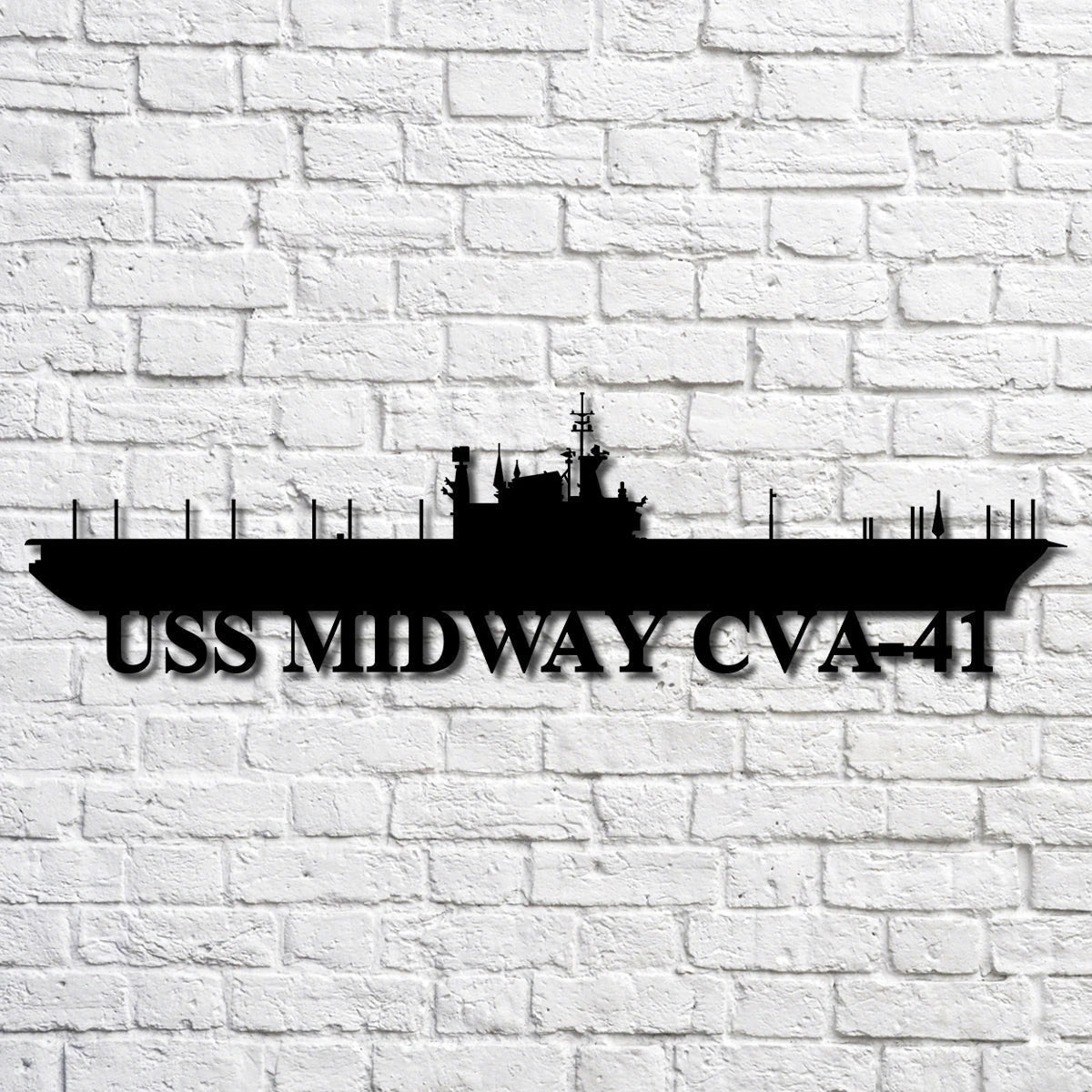 Uss Midway Cva41 V2 Navy Ship Metal Art, Gift For Navy Veteran, Navy Ships Silhouette Metal Art, Navy Home Decor Laser Cut Metal Signs Custom Gift Ideas