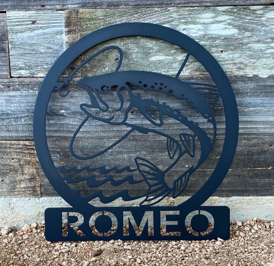 Texas Family Name Sign Metal Decor Gifts Cut Metal Sign - 8 inches - metal sign
