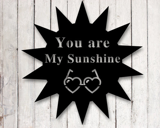 Beach House Sign You Are My Sunshine Sign Custom Metal Sign Gift For Her Gift For Her Heart Sign Beach Sign Custom Date Gift