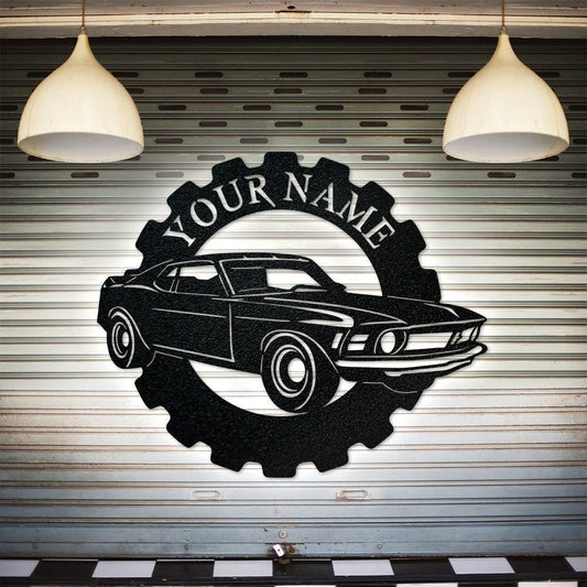 Mustang Classic Car Collection Metal Sign - 8 inches - metal sign