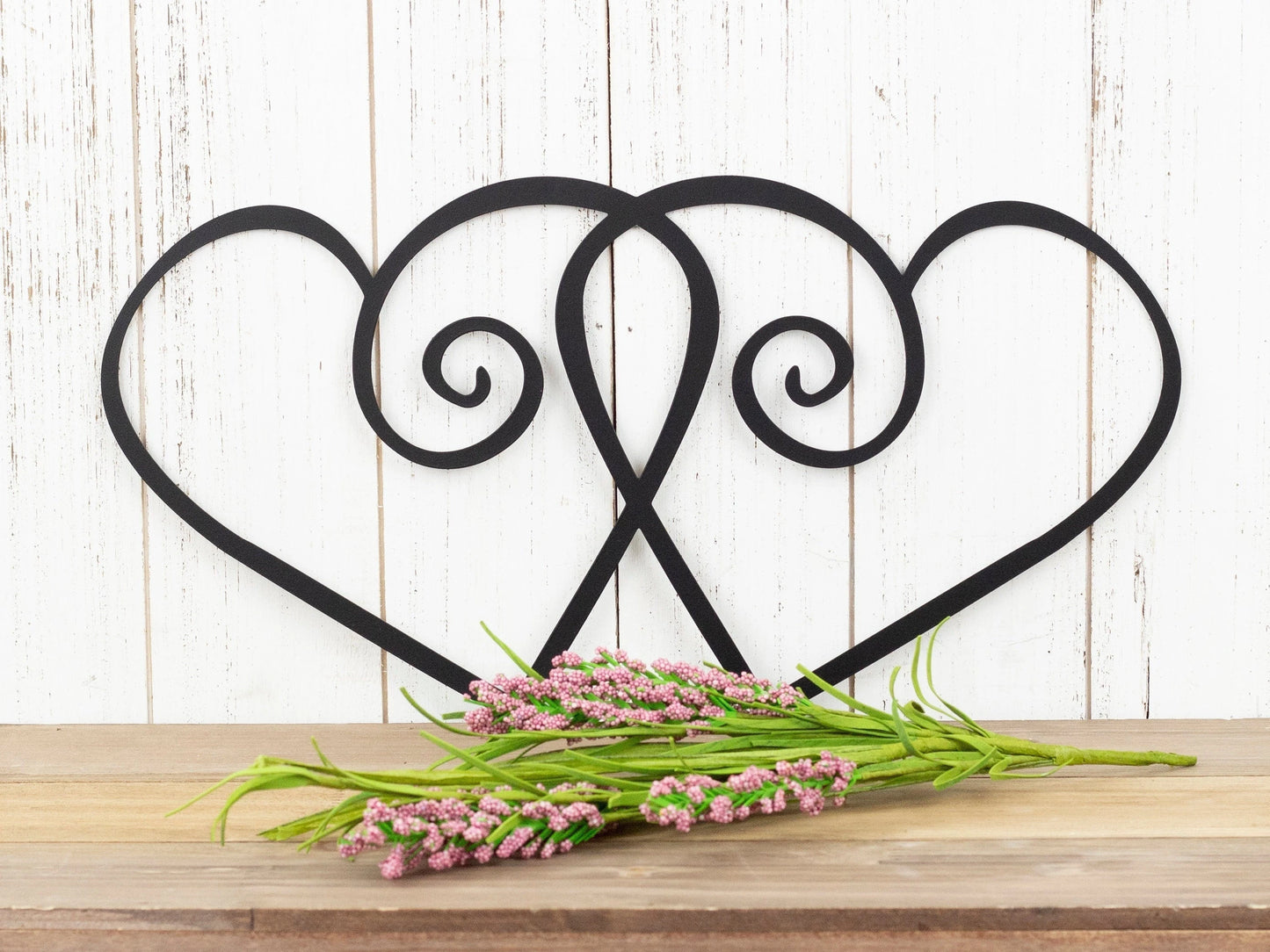 Hearts Black Decorative Wall Decor Heart