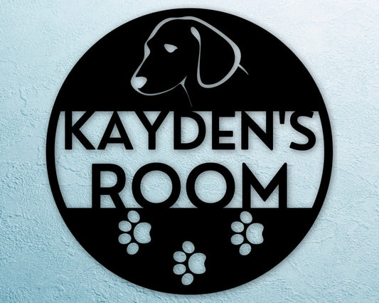 Personalized Sign Dog House Decor Custom Sign Dog House Gift For Dog Gift For Him Gift For Her Custom Metal Dog House Sign Sign - 8 inches - metal sign