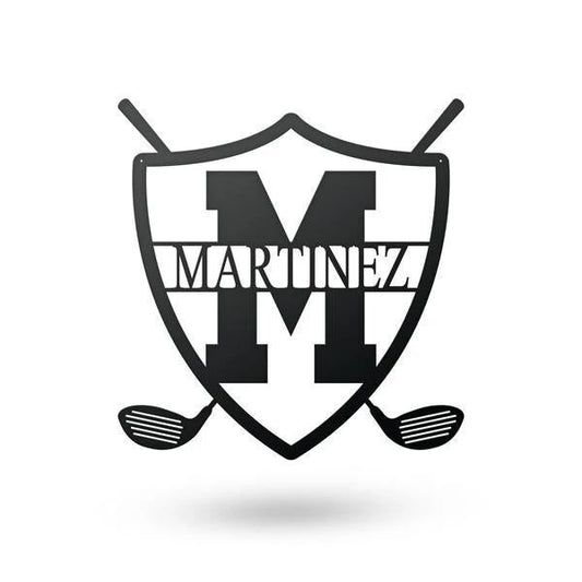 Golf Metal Sign Cut Metal Sign Metal House Sign - 8 inches - metal sign