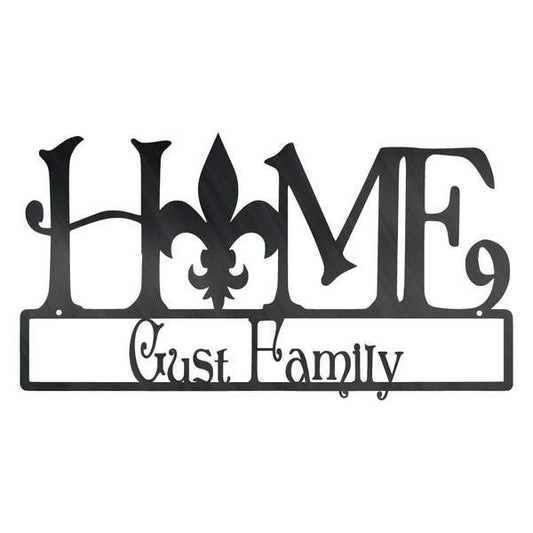 Home Fleurdelis Customized Metal Signs, Custom Metal Sign, Custom Signs, Metal Sign, Metal Laser Cut Metal Signs Custom Gift Ideas - 8 inches - metal sign