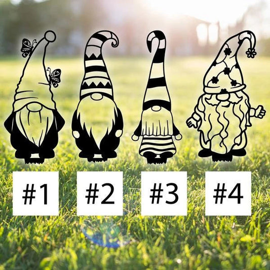 Gnome Stakes Customized Metal Signs Custom Metal Sign Custom Signs Metal Sign - 8 inches - metal sign