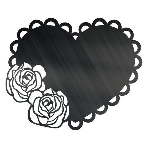Heart Roses Customized Metal Signs Custom Metal Sign Custom Signs Metal Sign