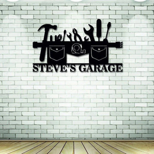 Personalized Garage Metal Sign, Cut Metal Sign, Metal Wall Art, Metal House Sign, Metal Laser Cut Metal Signs Custom Gift Ideas