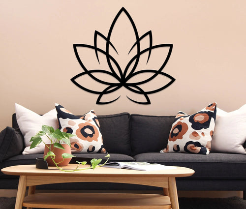 Lotus Metal Wall Decor Metal Wall Hangings ation Lotus Flower Sign Yoga Yoga Studio Decor