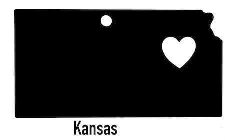 Kansas State Ornament Cut Metal Sign Wall Decor Metal Sign Metal Art