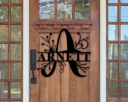 Personalized Family Name Metal Sign, Personalized Valentine Gift For Her, Valentines Day Decor - metal sign