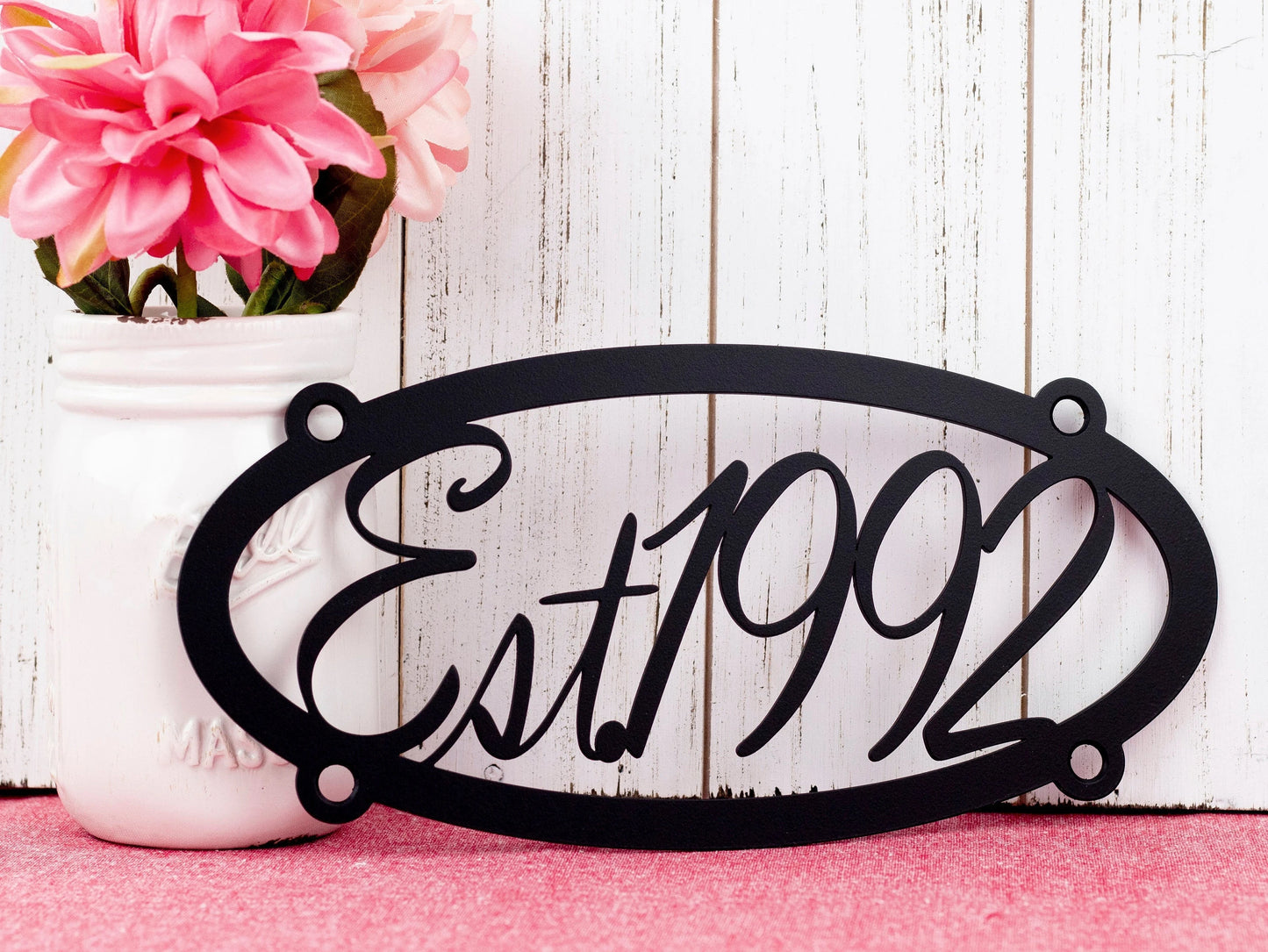 Established Metal Sign, Established Sign, Custom Metal Sign, Custom Sign, Metal Wall Art, Personalized Sign, Family, Laser Cut Metal Signs Custom Gift Ideas