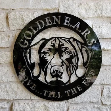 Labrador Retriever Dog Sign, Hunting Dog, Entrance Sign, Wall Decor, Plasma Cut Steel Sign, Custom Sign, Welcome Sign, Personalized Laser Cut Metal Signs Custom Gift Ideas