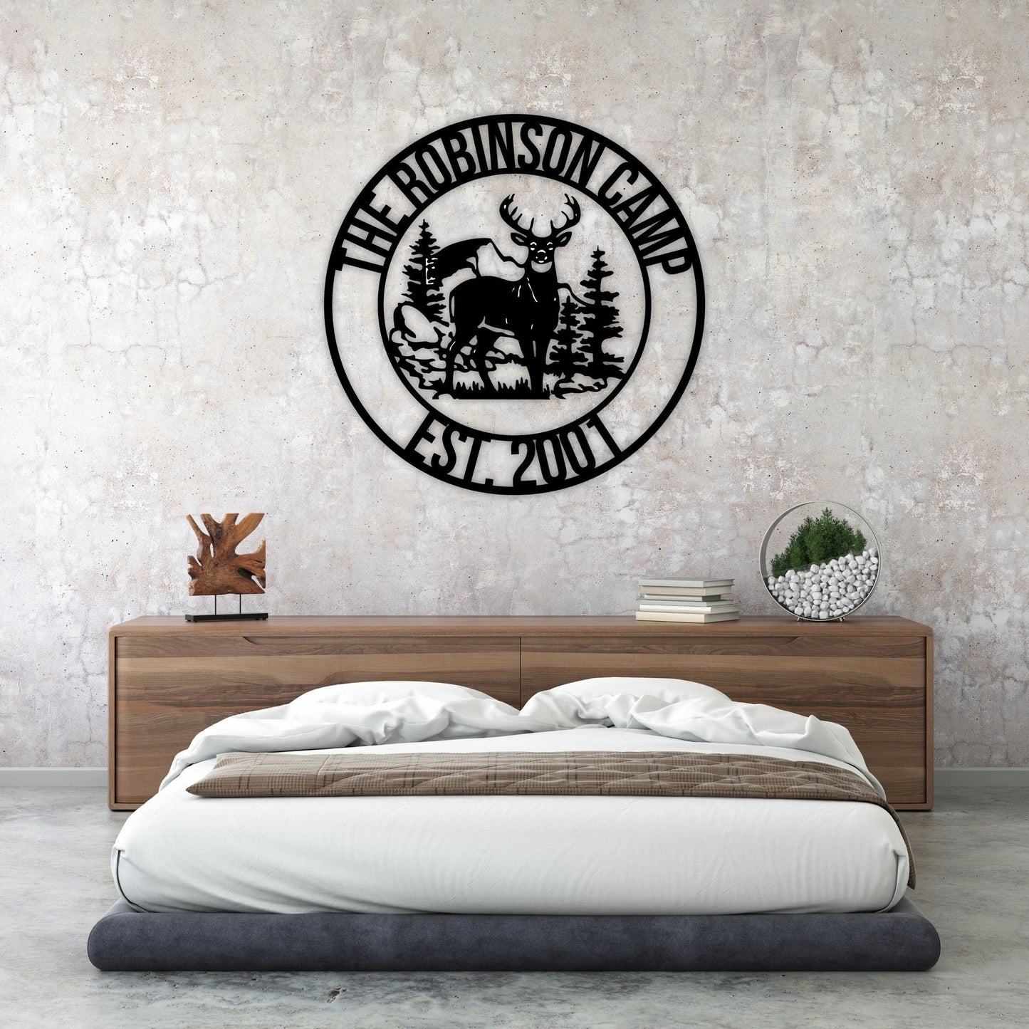 Deer Camp Sign New Deer Antler Decor Deer Hunter Gift Deer Camp Sign Christmas Gift For Him Deer Name Metal Sign Fathers Day Gift