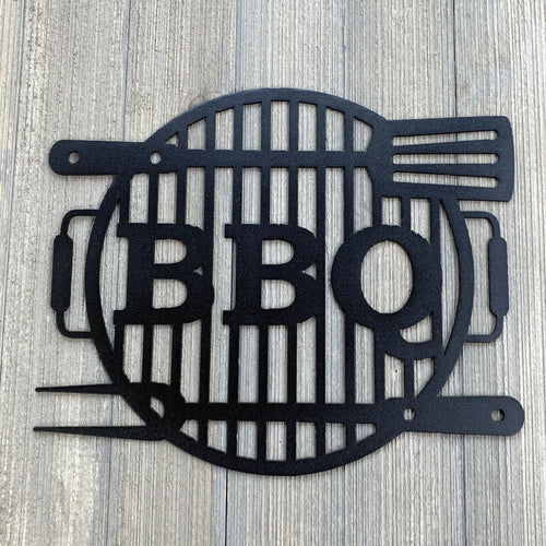 Bbq Metal Sign Cutout Cut Metal Sign Wall Metal Art