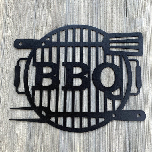 Bbq Metal Sign Cutout Cut Metal Sign Wall Metal Art