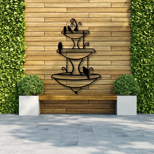 Metal Garden Art Wall Decoration Fountain Metal Art Garden Sculpture Metal Yard Art Wall Decor Metal Wall Decor