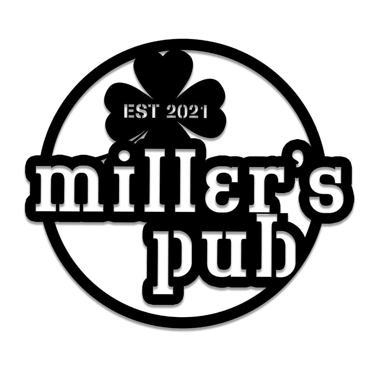 Personalized Irish St. Patrick Day Metal Bar Sign, Custom Pub, Tap, Lounge, Caf Wall Decor, Metal Laser Cut Metal Signs Custom Gift Ideas